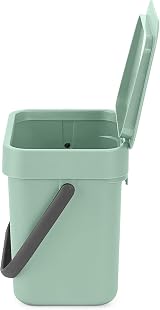 Brabantia Sort & Go Kitchen Countertop 3L Jade Green Compost Bin XS view 2