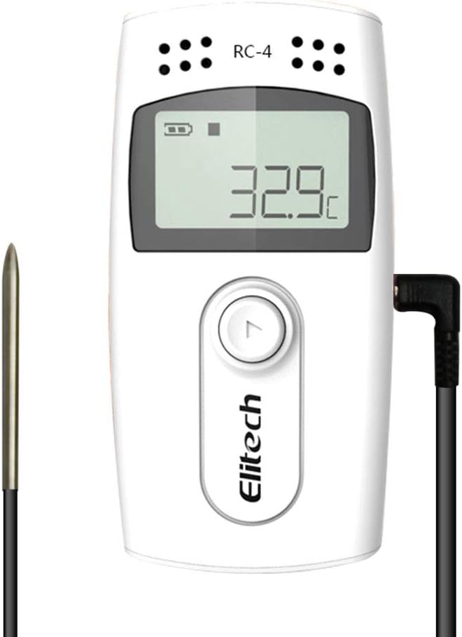 Elitech RC-4HC USB Temperature and Humidity Data Logger Recorder Monitor with LCD Display
