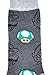 Nintendo Super Mario Bros Green Luigi Baseball Cap and Grey Mushroom Crew Sock Gift Bundle