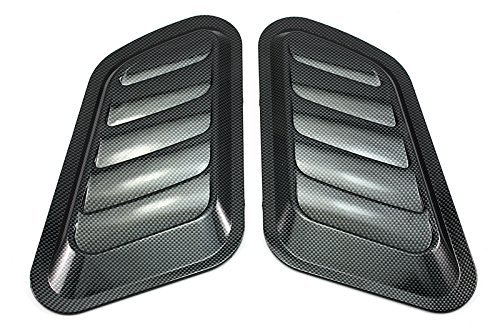 NEVERLAND 2 x ABS Car Universal Decorative Intake Scoop Turbo Bonnet Vent Cover Hood Auto NEW