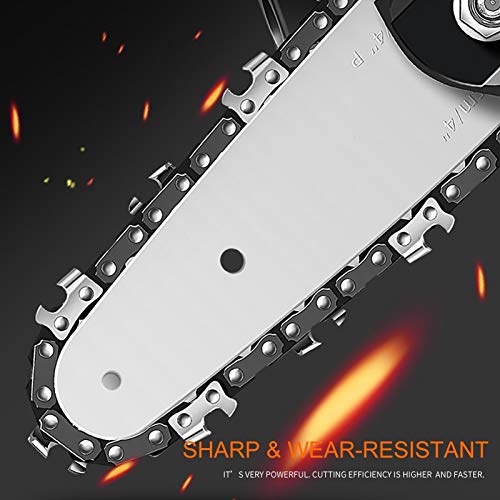 KJGHJ Kettensäge-Handheld Wiederaufladbar Angetriebene Kettensäge Elektrische Protable-Kettensäge-Holzschneider… – Bild 6