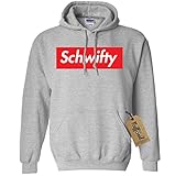 NuffSaid Let's Get Schwifty Premium Hooded Sweatshirt - Unisex Hoodie (2XLarge, Sport Grey)