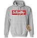 NuffSaid Let's Get Schwifty Premium Hooded Sweatshirt - Unisex Hoodie (2XLarge, Sport Grey)
