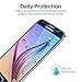 [3 Pack] L K Screen Protector for Samsung Galaxy S6, [Frame-Installation] Tempered-Glass 9H Hardness, Lifetime Replacement Warranty