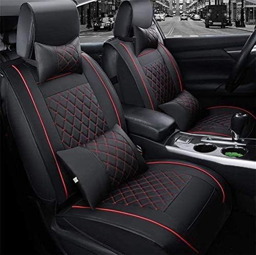 Xljh Seat Cushion Airbag Compatible Universal Full Set Leather Front And Rear Car Seat Cushion