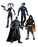 Arkham City: Harley Quinn, Batman, Nightwing, & Robin Action Figure 4-Pack