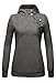 DJT Women's High Collar Long Sleeve Hooded Sweatshirt