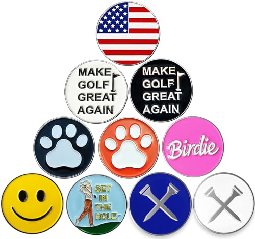 Golf Ball Markers 10pc Original Design