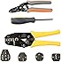 IWISS Crimping tool kit for different kind terminals with 5 interchangeable die sets 0.5-35mm &sup2; packed with Oxford bag