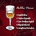 Crystal Wine Glasses Set of 4 by Bella Vino - 5.5 Ounce - Old Fashioned Designed Carved Wine Glass - Lead-Free Short Stem Champagne Goblets - Durable and Dishwasher Safe - for Family Dinner, Parties