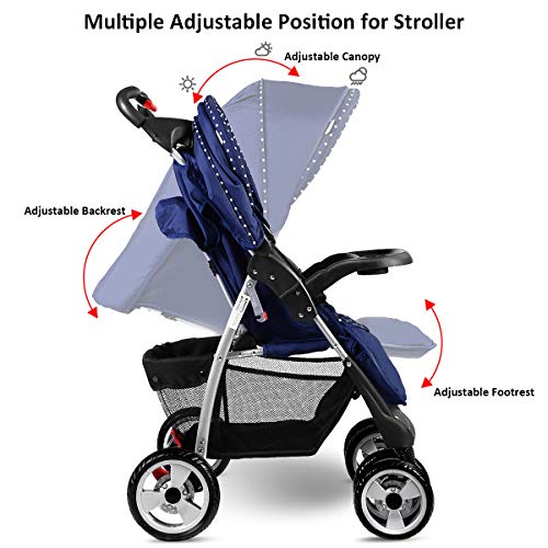 1 Costzon+Stroller+Folding+Pushchair+Canopy