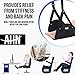 Airplane Footrest Made with Premium Memory Foam, Airplane Travel Accessories, Footrest Hammock, Portable Foot Rest Used in Office/Plane/Home, Hammock Leg Rest Adjustable Height