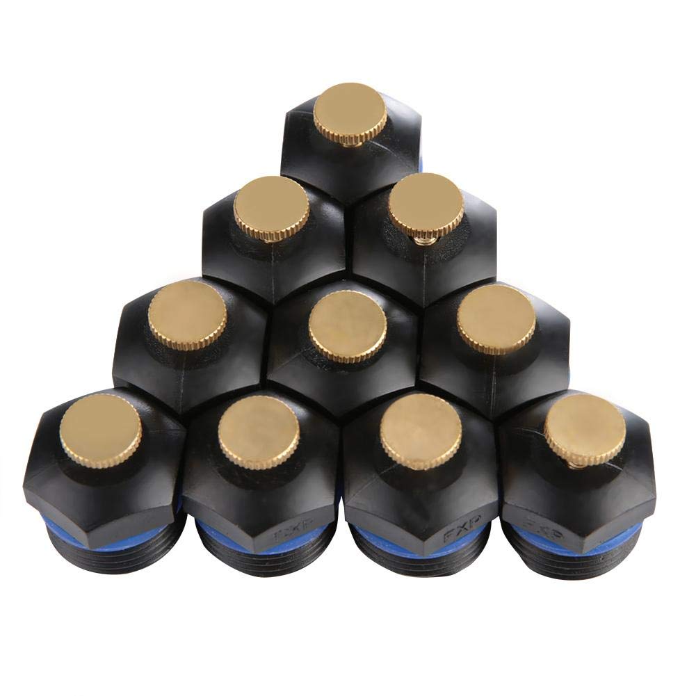 10Pcs Watering Nozzles, 1/2" DN15 Adjustable Micro Garden Irrigation Lawn Nozzles