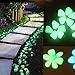 Aukora Glow in The Dark Garden Pebbles for Christmas Decorations Outdoor, 200pcs Decorative Stones Aquarium Rocks for Garden Walkway Path Patio Lawn Yard Pot Plants Pool Garden (Green)