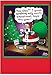 NobleWorks - Merry Christmas Greeting Card (4.63 x 6.75 Inch) Cartoon Xmas Stationery Notecard - Rice Cakes 1587
