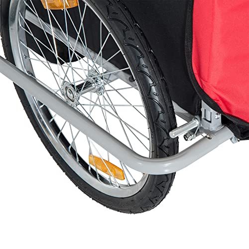 Aosom Elite ThreeWheel Bike Trailer for Kids Bicycle Cart for Two