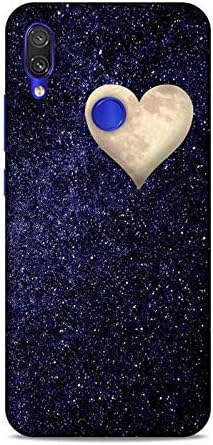 Luxocase Xiaomi Redmi Mi Note 7 Pro Love Heart Stars Universe Shinny Glitter Back Case Cover Designer Printed Hard Back Cases and Covers for Redmi Note 7 Pro/Mi Note 7 Pro