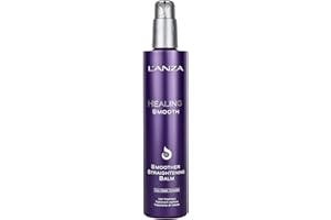 L'ANZA Healing Smooth Smoother Hair Straightener Balm, With Anti-frizz Technology, Moisturises, Nourishes, and Boosts Movement and Shine for a Naturally Straight Look (8.5 Fl Oz)