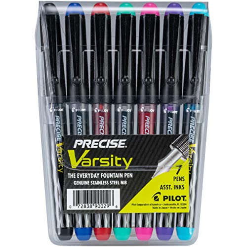 PILOT Pen 90029 Precise Varsity PreFilled Fountain Pens, Medium Point