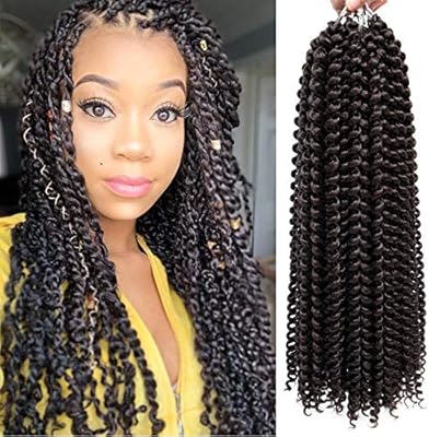18inch Passion Twist Hair 6 Packs Water Wave Crochet Braids For