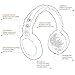 NoiseHush BT500 Bluetooth Earmuff Headphones with Mic for All iPhone, iPad and Smartphones - Brown/Beige