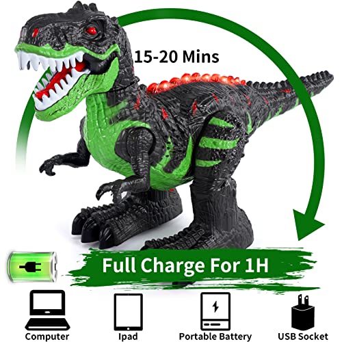 Bennol Remote Control Dinosaur Toys, Electronic Walking Robot Dinosaur