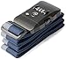 TSA Luggage Strap Approved 3-Dial Combination Lock Adjustable Suitcase Travel Belt Blue and Gray