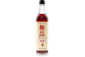 Red Boat Fish Sauce | Premium 40°N Fish Sauce made with just 2 ingredients in Vietnam | Keto, Paleo & Whole 30 | Gluten and S