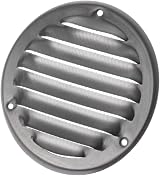 EUROPLAST 100mm Stainless Steel Round Air Vent Grille Cover with Insect Mesh