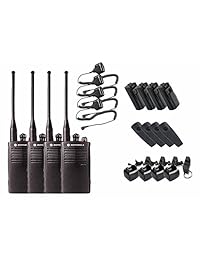 Motorola radios de rdu4100 Business Two-way con hkln4606 altavoz micrófonos 4-Pack