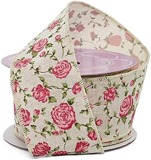 Bows & Ribbons - Vintage Floral Shabby Chic Ribbon - 2 1/2