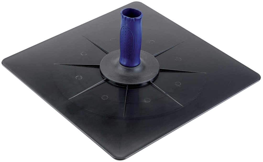 Draper 330 x 330 mm ABS Plasterers Hawk | Plastering Hand Tool|Heavy-duty Rendering and Skimming Tools | Callous Protector Handgrip | 40938