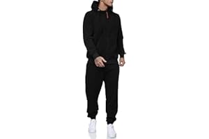 CUBECIRCLE Sweatsuits for Men 2 Piece Men's Jogging Tracksuit Set Hoodie Casual Athletic Long Sleeve Zipper Suit Set