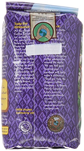 The Organic Coffee Company Whole Bean Coffee, French Vanilla, 12 Ounce