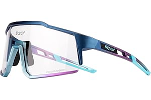 SCVCN Photochromic Cycling Glasses with TR90 Sports Sunglasses Women Men Running Clear MTB Bike Bicycle Accessories