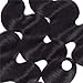 VTAOZI Brazilian Body Wave 3 Bundles with 13x4 Ear To Ear Lace Frontal Closure, 100% Unprocessed Virgin Human Hair, 12 inches, Wavy, Black, Natural Color, Sew-In Installation