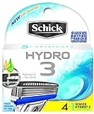 Schick Hydro 3 Cartridges 4 ea