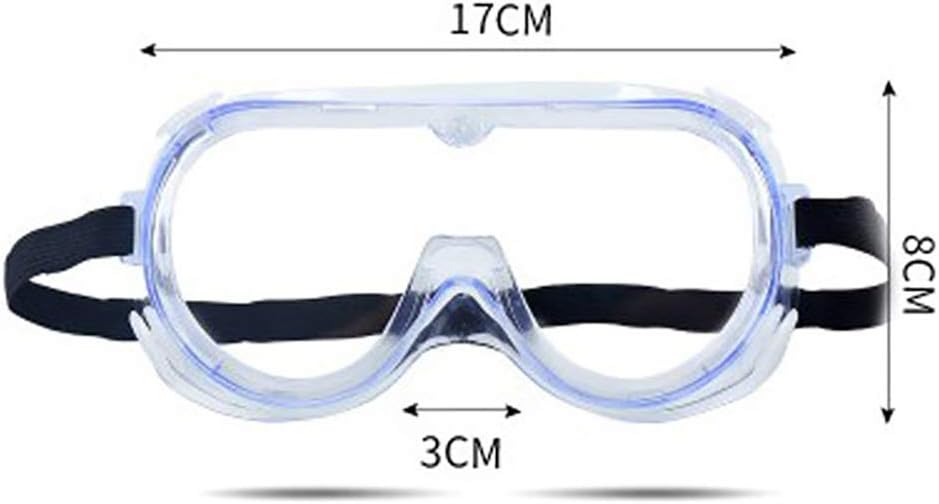 LadyGG Safety Goggles Transparent Wrap-around Safety Goggles (With Transparent Lenses) Safety Glasses Dustproof/Scratch-proof/fog/Windproof Glasses