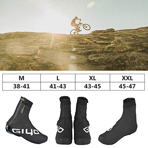 FOONEE Reflective Cycling Shoe Cover, Windproof Warmer Road Bike Bicycle Shoe Cover, Waterproof and Wear Resistant Bicycle Outdoor Sports Windproof Warmer Overshoes