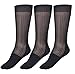 Cityelf 5 or 10 Pack Men Silk Socks Sheer Men Dress Socks Ultra Thin Nylon Sox Summer Cool Crew Socks