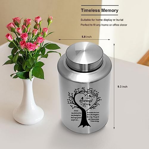 Cremation Urns for Human Ashes Adult - Woman Men Large up to 220 lbs Decorative Memorial Funeral Burial Urn for Ashes Male Female Dad Mom