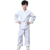 JUST YEARN Karate Gi for Kids & Adults Lightweight Students Karate Uniform Sets with Belt for Martial Arts trainning