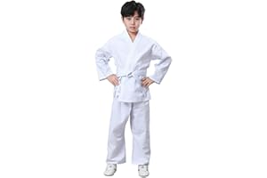 JUST YEARN Karate Gi for Kids & Adults Lightweight Students Karate Uniform Sets with Belt for Martial Arts trainning