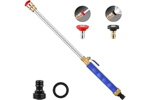 CARFKA 2025 Upgraded Jet Nozzle Power Washer for Garden Hose, 2-In-1 High Pressure Wand with 2 Different Nozzles and Quick Connectors，High Pressure Washer Tools For Patio Car Pet Window Washing (blue)