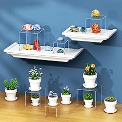 NIUBEE 2 Set Acrylic Risers Display for Funko POP