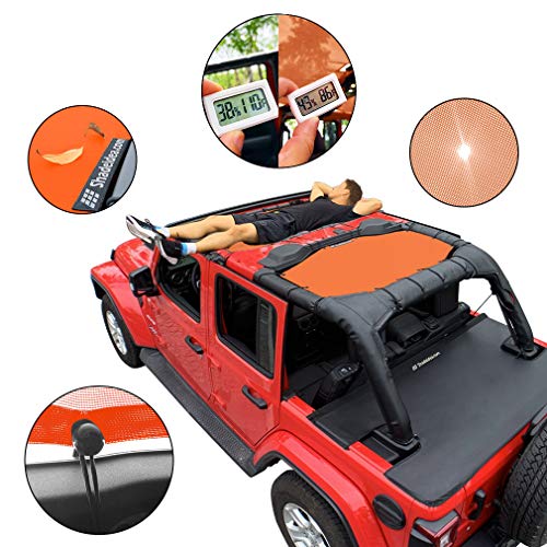 Shadeidea Sun Shade for Jeep Wrangler JL Unlimited (2018Current) 4