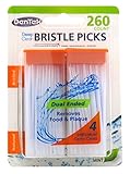 DenTek Deep Clean Bristle Picks Dual Ended, Mint 260 ea (Pack of 3)