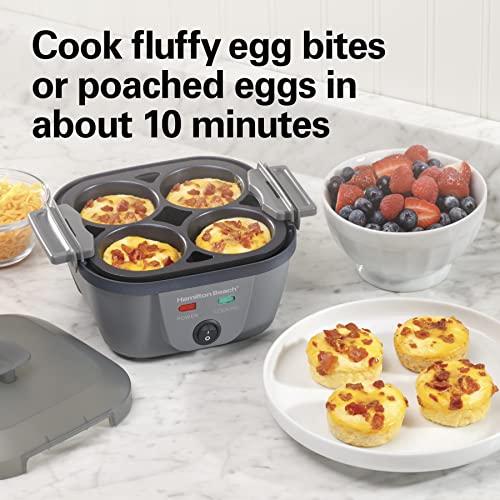 Hamilton Beach 6in1 Electric Egg Cooker for Hard Boiled Eggs, Sous