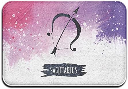 Horoscope Sagittarius 16 By 24-Inch Fabric Door Mat Entrance Mat For Home Clean Absorbent Antiskid Design Kitchen Bath Mats