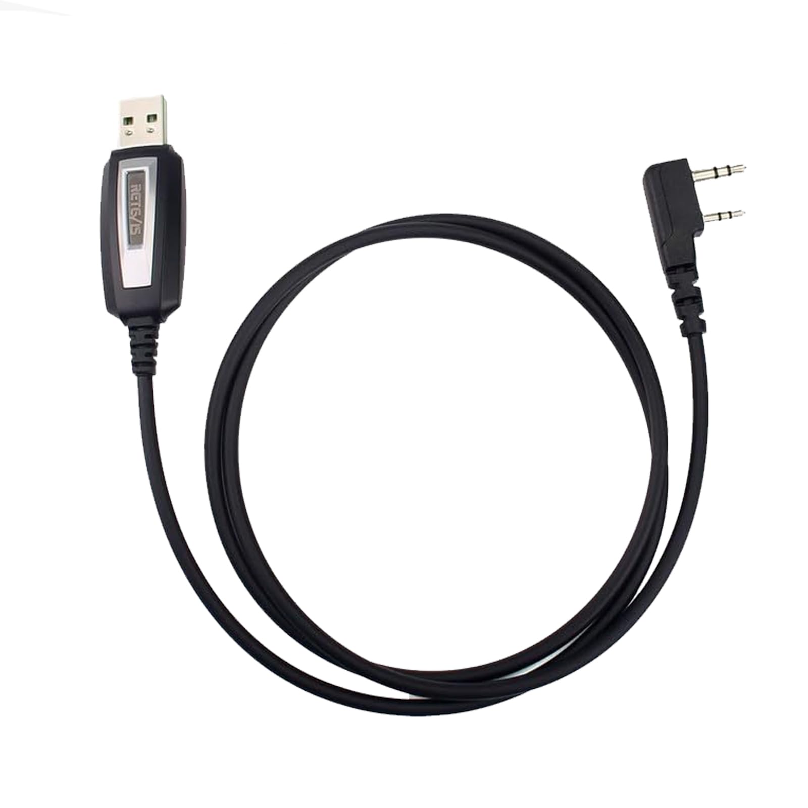 Retevis Programming Cable K 2 Pin RT622 RT24 RT27 RB639 RT668 RA79 RT5R Tid Radio, Upgraded 2303GS Chip Compatible with Baofeng UV-5R GT-5R BF-888S Quansheng JUCJET Kenwood HYT (1 Pc)